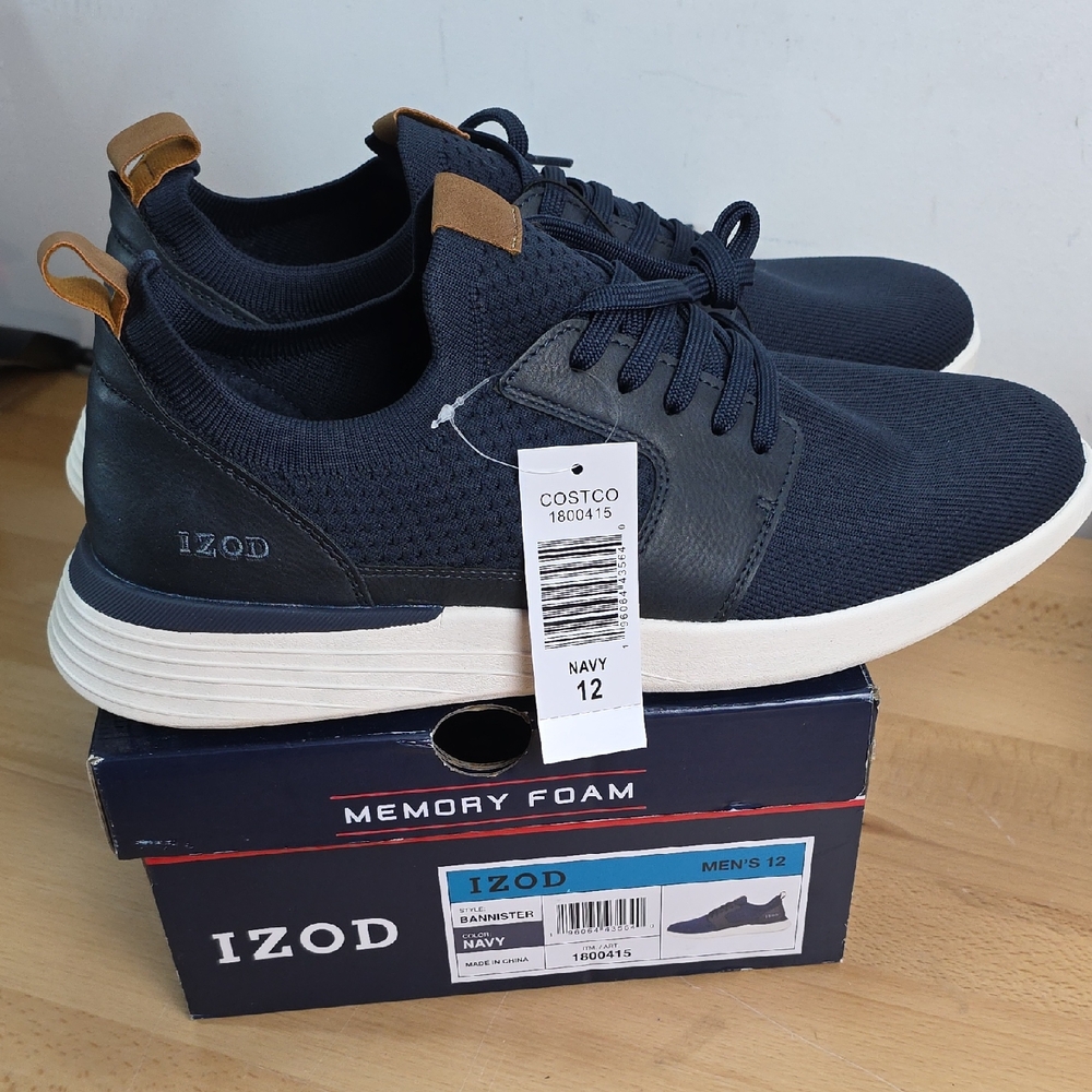 IZOD Men's Navy Sneakers Mens 12